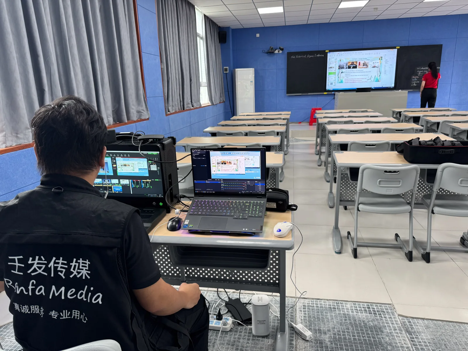 广州白云学校直播现场执行照片 1