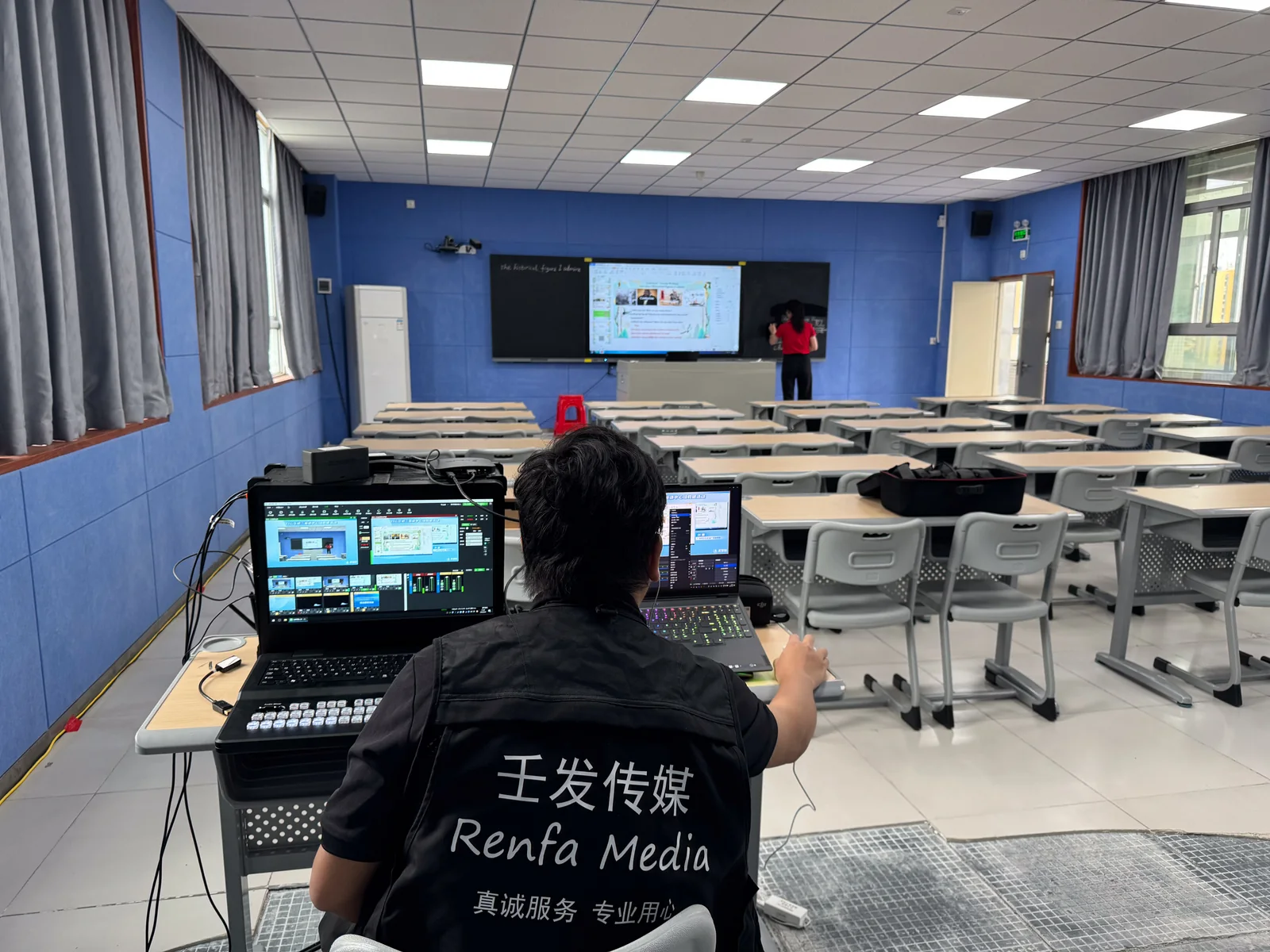 广州白云学校直播现场执行照片 2