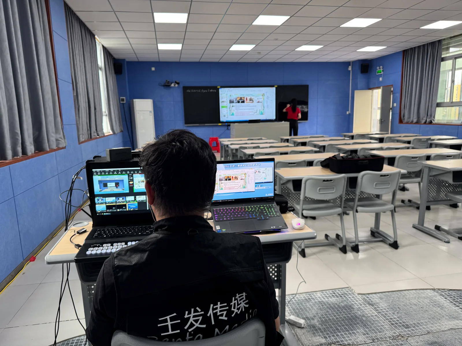 广州白云学校直播现场执行照片 4